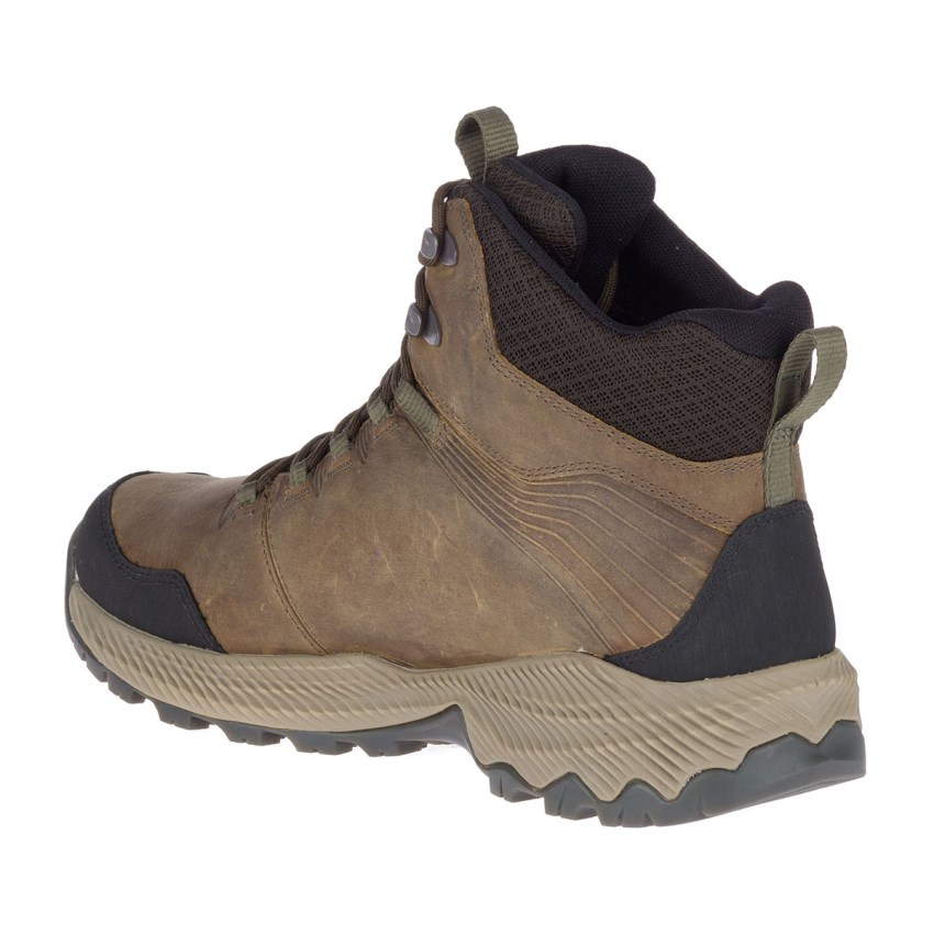 Chaussures Randonnée Merrell Forestbound Mid Waterproof Marron Homme | H.A.ZGNT